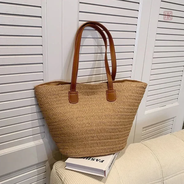 Sac à main en paille, style décontracté et élégant