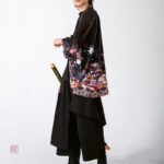 Veste kimono pour homme, design Samurai unique