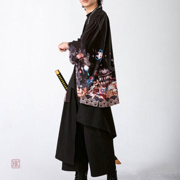 Veste kimono pour homme, design Samurai unique
