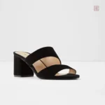 Sandales d'été à talon carré, style décontracté
