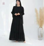 Set Abaya Kimono élégant avec manches bouffantes