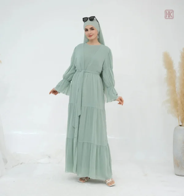 Set Kimono Abaya Vert D’Eau