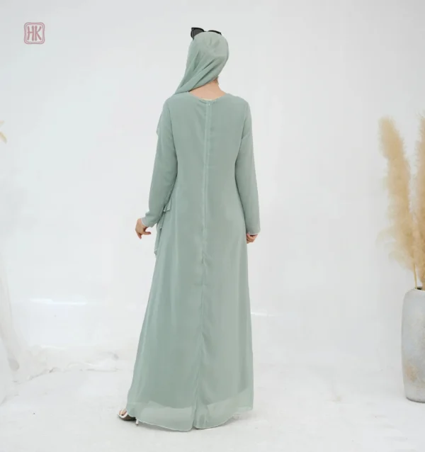 Kimono vert d'eau, confort et élégance réunis
