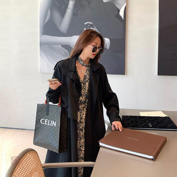 Manteau kimono femme en noir, style chic et intemporel