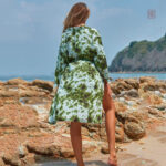 Kimono Femme Vert Stylé