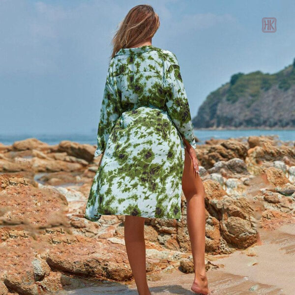 Kimono Femme Vert Stylé