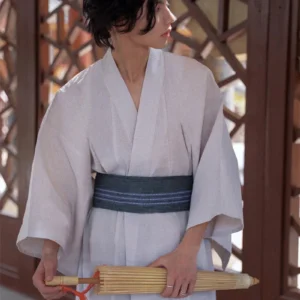 Kimono homme en tissu léger, idéal pour le sommeil