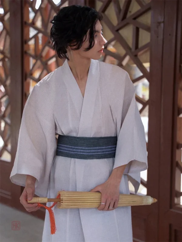 Kimono homme en tissu léger, idéal pour le sommeil