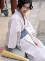 Pyjama kimono homme, style traditionnel japonais