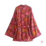 Veste courte femme aux couleurs vives, parfaite pour l'été