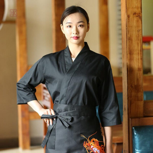 Veste Kimono Femme en cuisine