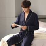 Veste de chambre homme en tissu doux et confortable