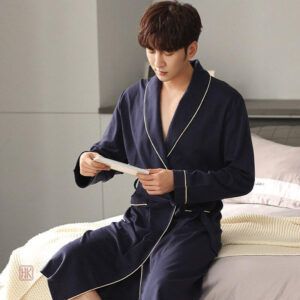 Veste de chambre homme en tissu doux et confortable