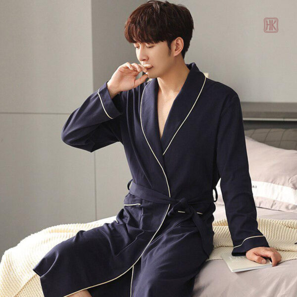 Peignoir kimono homme avec ceinture ajustable