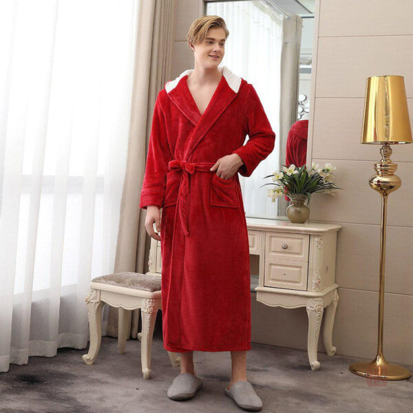 Veste en velours intérieur pour homme, style kimono
