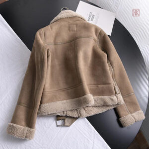 Manteau kimono en cuir, style chic et confortable