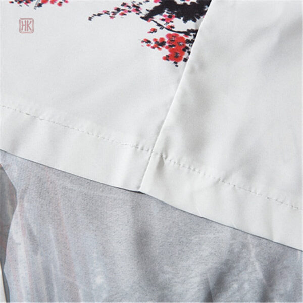 Veste kimono homme avec motif fleuri unique