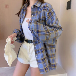 Kimono à carreaux pour un look décontracté