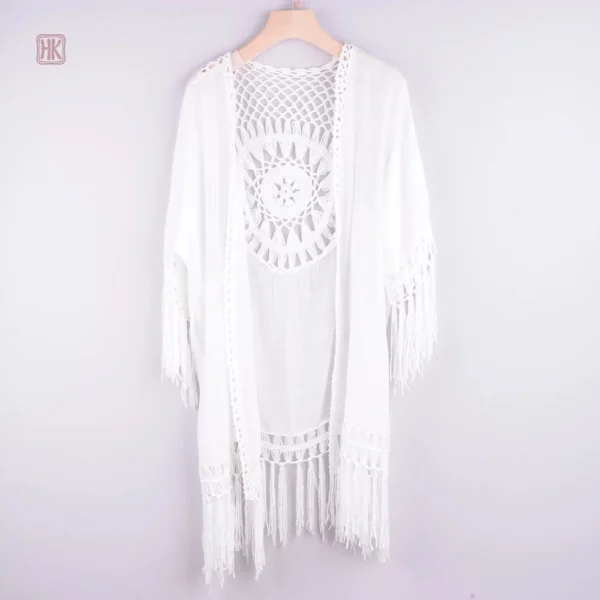 Kimono à frange pour une touche chic