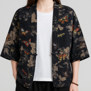 Veste Kimono Femme à motif papillon