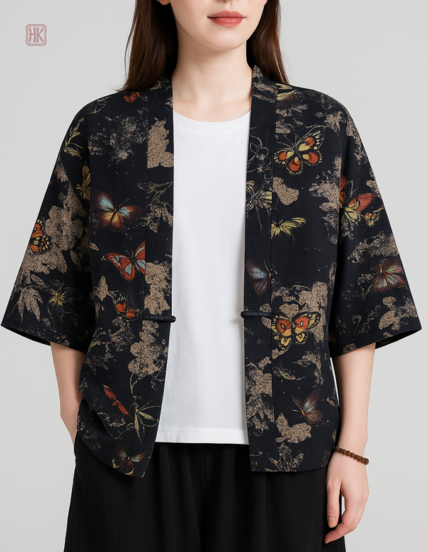 Kimono à motifs colorés pour un style élégant