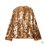 Veste Ample à Paillettes, Style Kimono Féminin