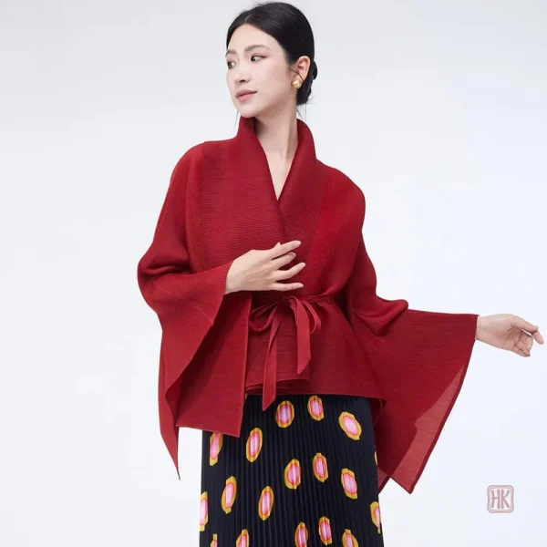 veste-kimono-asymetrique-bordeaux-chic-1 Veste Kimono Asymétrique Bordeaux Chic pour femme
