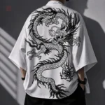 Veste Kimono Homme Blanche Dagon