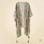 Veste légère verte inspirée du style bohème