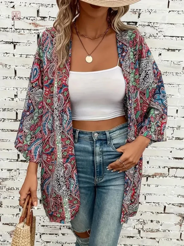 veste-kimono-boho-d-ete-1 Veste Kimono d’été au style Boho pour femme