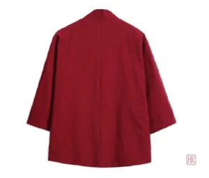 Veste style kimono ornée de grues pour un look tendance