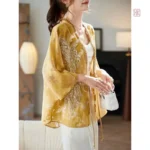 Veste légère style kimono pour femme