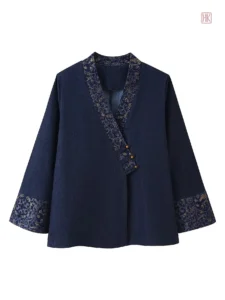 Veste kimono élégante en bleu
