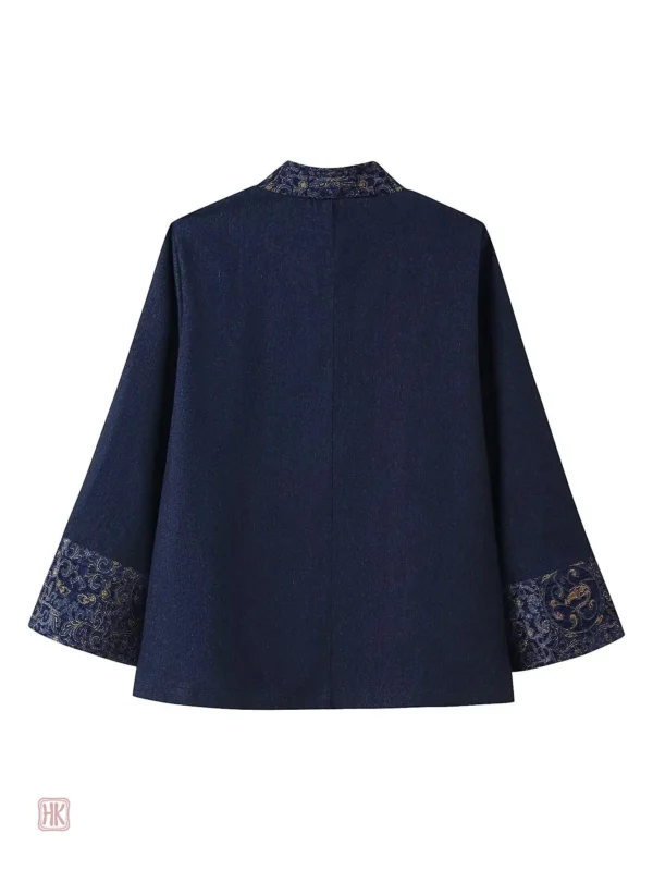 Kimono féminin chic couleur bleu