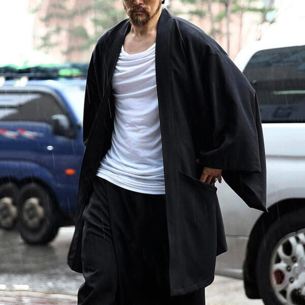 Veste Homme en style kimono, coupe décontractée et tendance