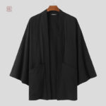 Veste kimono légère pour homme, parfaite pour un look décontracté