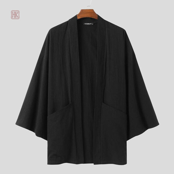 Veste kimono légère pour homme, parfaite pour un look décontracté