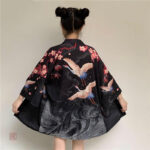 Veste kimono en coton japonais pour femme