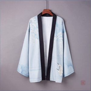 Kimono Homme Bleu Grue, style décontracté
