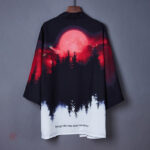 Kimono Homme Court en teinte rouge