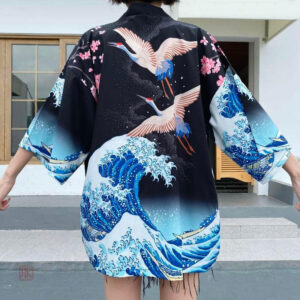 Veste kimono féminine à manches larges