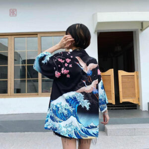 Kimono court pour un look décontracté