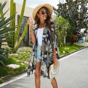Veste de plage transparente pour un style décontracté