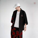 Kimono homme au design démoniaque et sanglant