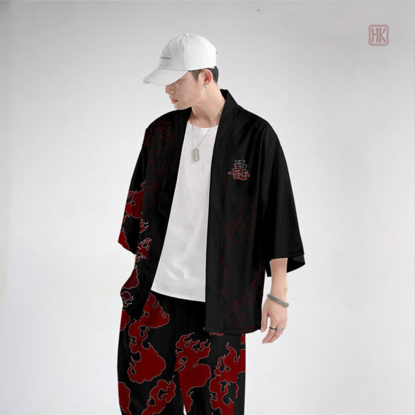 Kimono homme au design démoniaque et sanglant