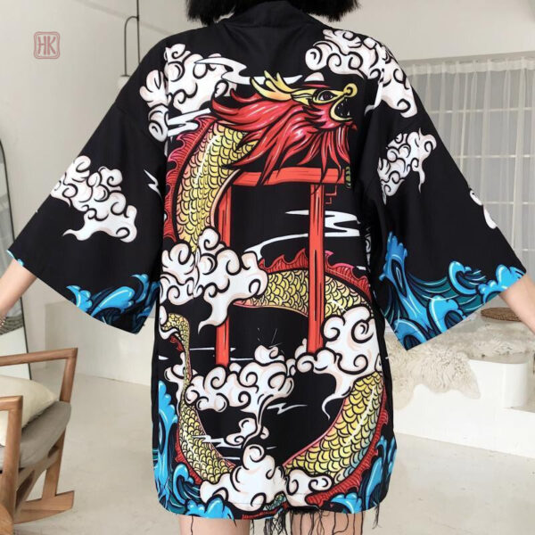 veste-kimono-dragon-femme-1 Veste Kimono Femme Dragon