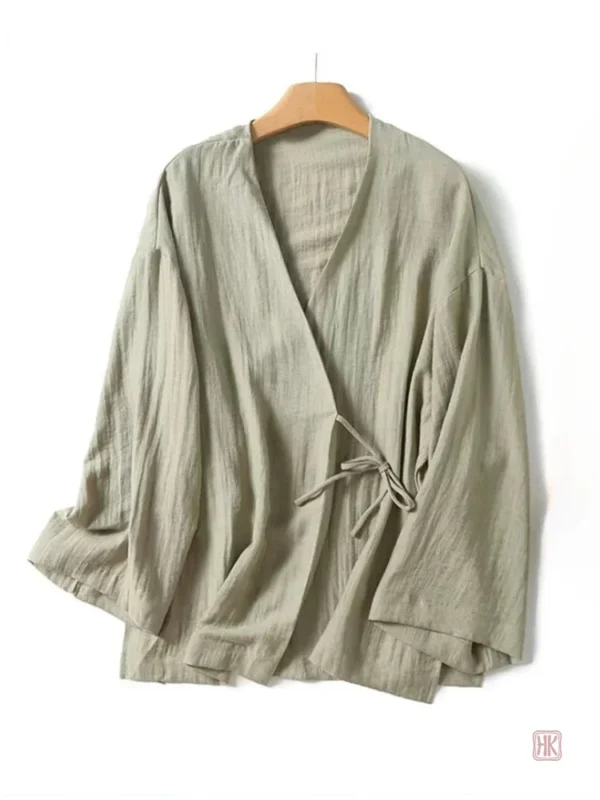 Kimono en lin, style décontracté et élégant