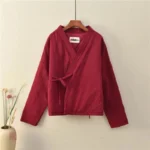 Veste légère en lin, style kimono