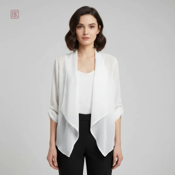 veste-kimono-en-mousseline-leger-blanc-1 Veste kimono léger en mousseline blanche pour femme