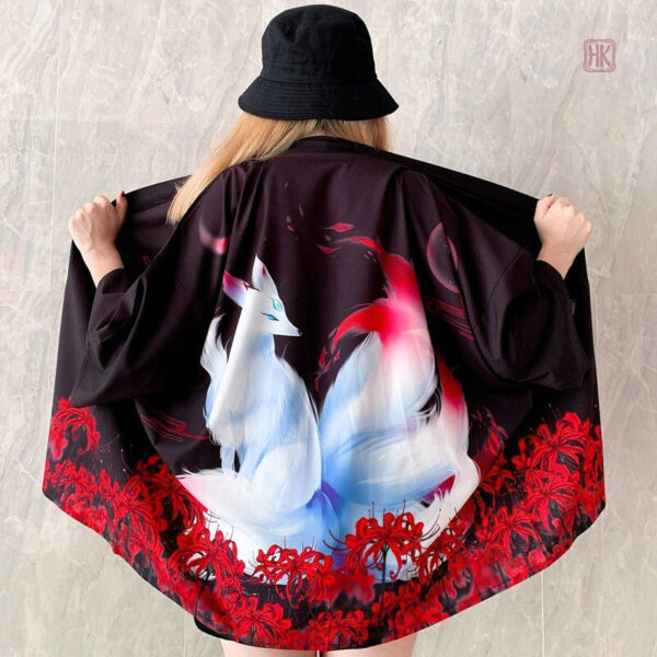 veste-kimono-esprit-1 Veste Kimono Esprit pour femme, style décontracté et élégant